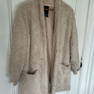 Faux fur light weight jacket